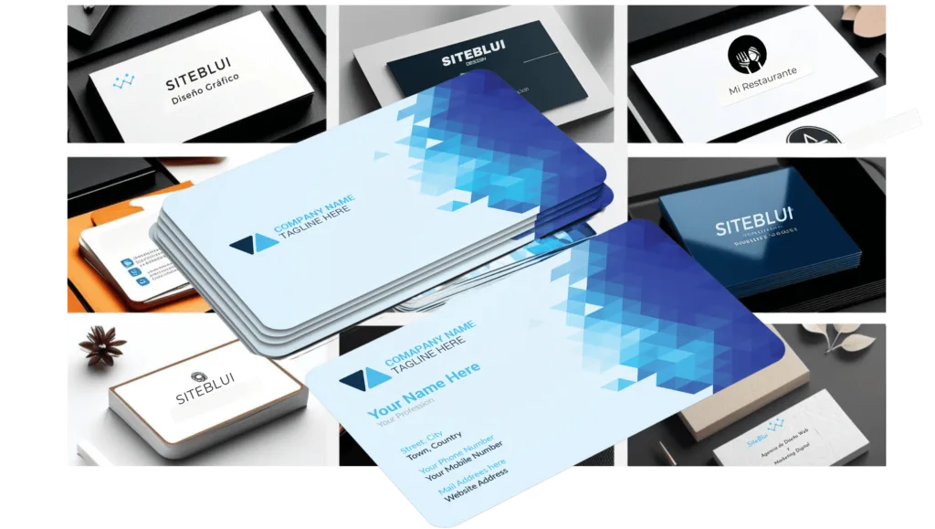 Diseño de Tarjetas de Visita económicas-SITEBLUI