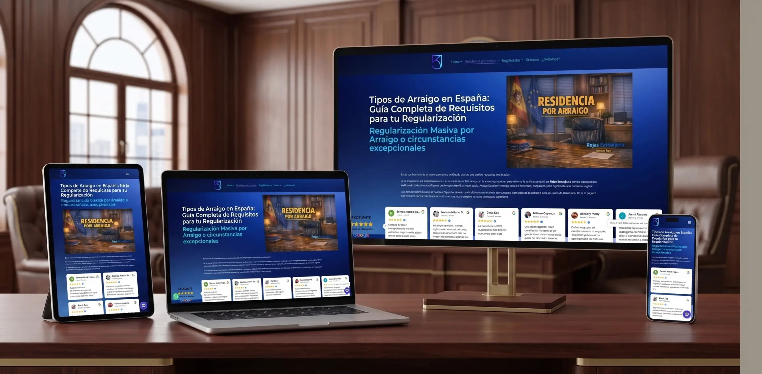 Diseño web Valencia Gestoría Rojas Extranjería